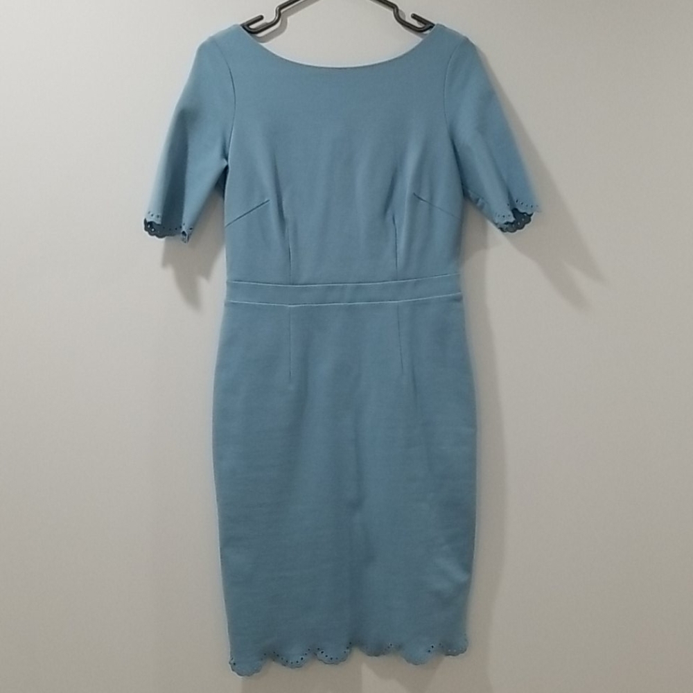 Boden Emma Ponte Blue Dress